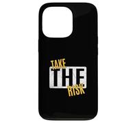 University Varsity-Gold Take The Risk Varsity-Gold Graphic Coque pour iPhone 13 Pro
