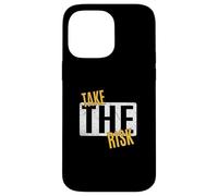 University Varsity-Gold Take The Risk Varsity-Gold Graphic Coque pour iPhone 14 Pro Max