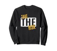 University Varsity-Gold Take The Risk Varsity-Gold Graphic Sweatshirt