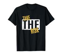 University Varsity-Gold Take The Risk Varsity-Gold Graphic T-Shirt