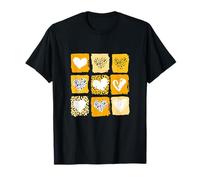 University Varsity-Gold Wild Hearts Jaune Graphique T-Shirt