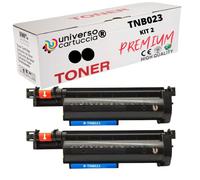 universo cartuccia® 2 toners compatibles TNB023 B023 remplacement pour Brother DCP-B7530DN B7500D, HL-B2050DN B2000D, MFC-B7720DN B7715DW MFG-B7700D (KIT 2 TONER)