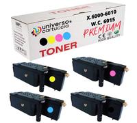 Universo Cartuccia® 4 Toner compatibles pour Xerox WorkCentre 6015V/V/B/N/NI/MFP Phaser 6000 6010V/N | 106R01630 106R01627 106R01628 106R01629 (KIT 4 couleurs)