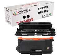 universo cartuccia® compatibile pour imprimantes hll5000d, hll5100dn, hll5200dw, hll6300dw, dcpl5500dn, mfcl5750dw, dcpl6600dw, mfcl6800dw 1 TN3480 + 1DR3400