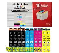 Universo cartuccia® T1285 Multipack Compatible pour Epson Stylus SX125, SX130, SX230, SX235, SX445, SX440, SX438, SX435, S22, SX430, 425 W, SX425, SX420, BX305 (10-Pack)