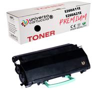 Universo Cartuccia® Toner compatible avec Lexmark E-260 E-260D E-260DN E-360 E-360D E-360DN E-460 E-460DN E-460DW E-462 E-462DTN E260-A11E E360-H11E E360-H21E (TONER)