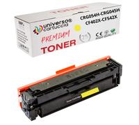 universo cartuccia Toner universel compatible avec Canon CRG-054H, CRG-045H, CRG-045H Compatible avec HP CF400X CF401X CF402X CF403X - CF540X CF541 CF542X CF543X Haute capacité (YELLOW)