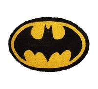 UNIVERSO DC SD Toys Paillasson d'entrée Ovale Batman en Fibre de Coco et Vinyle antidérapant Jaune et Noir 60 x 40 cm