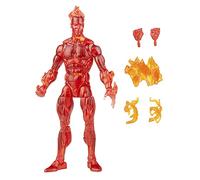 Universo Marvel Hasbro Marvel Legends Series Retro, figurine de collection Fantastic Four The Human Torch de 15 cm avec 4 accessoires