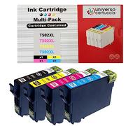 UniversoCartouches d'encre compatibles non OEM T502XL pour imprimantes Epson Workforce WF-2860DWF WF-2865DWF WF2860 WF-2860 WF-2865 WF2865 Expression Home XP-5100 XP-5105 XP5115