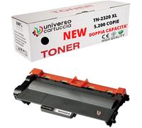 Universocartuccia® Toner compatible TN2320 XL, Brother 5200 copies, pour MFCL2700DW / MFCL2700DN / MFCL2720DW / MFCL2740DW / DCPL2500D / HL2300D / HL2340DW / HL2365DW/ HL2370 DN. 1 x TN2320 XL