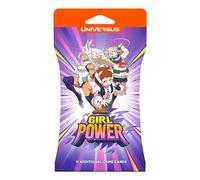 Universus My Hero Academia : Girl Power Booster - Pack de 11 Cartes à Suspendre, Jeu de Cartes de Construction, Personnages féminins puissants, avec Carte en Aluminium