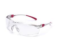 Lunettes de protection 506 UP EN 166,EN 170 branches blanches roses,écran incolore PC UNIVET 506U.03.02.00
