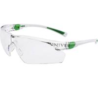 Univet 506UP 506U-03-00 Lunettes de protection avec protection anti-buée, avec protection UV blanc, vert EN 166 DIN 166