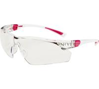 Univet 506UP 506U-03-02 Lunettes de protection avec protection anti-buée, avec protection UV blanc, rose EN 166 DIN 166
