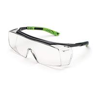 Univet 5X7.03.11.00 5X7 Lunettes à verres transparents, Gris Foncé/vert