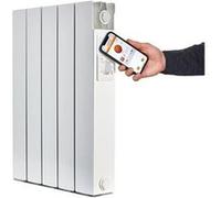 UNIV'R CHAUFFAGE Radiateur électrique connecté à inertie sèche 1000 W UNIV'R CHAUFFAGE Eden blanc G