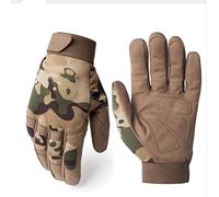 Univsal Gants tactiques multi-cames antidérapants pour vélo militaire Airsoft Motocycel Shooting Paintball Travail Camo Gants de Doigt Plein (M)