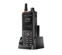 UNIWA F41 Téléphone Walkie Talkie 4G POC Zello, Étanche IP54 GPS PPT SOS, 4600mAh Double SIM Double Caméra 3W Haut-Parleur, Android 8.1 1GB+8GB Téléphone Robuste (F41+Une Station d'accueil)