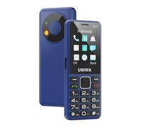 UNIWA V2000 4G Feature Phone 2.4 pouces Bluetooth 5.0 SOS Double SIM Radio Batterie amovible 1700mAh Bleu