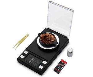 UNIWEIGH Balance à milligrammes 50g/0.001g,Précision Gramme carat échelles | Balance Mini Mg professionnelle avec tare,pelle à poudre,Pour Poudre médicale,bijoux,laboratoire,Échelle de poche,poids cal