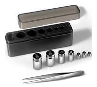 UNIWEIGH Calibration Weight Set, 7pcs 1-60g Calibration Gram Scale Weights Kit, Small Test Weight for Digital Scale Balance, Includes : 1g*1, 2g*2, 5g*1, 10g*1, 20g*2, 1 pince à épiler.