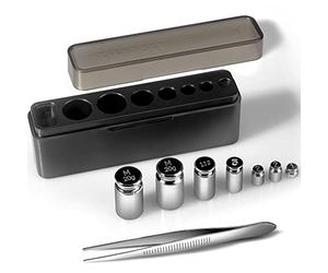 UNIWEIGH Calibration Weight Set, 7pcs 1-60g Calibration Gram Scale Weights Kit, Small Test Weight for Digital Scale Balance, Includes : 1g*1, 2g*2, 5g*1, 10g*1, 20g*2, 1 pince à épiler.