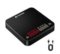 UNIWEIGH Mini balance à café avec minuterie, balance à expresso rechargeable, balance de précision de 2 kg/0,1 g pour expresso et café verseur, balance de cuisine numérique portable avec minuterie