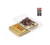 UNIWEIGH Mini balance de poche numérique 100 g/0,01g avec couvercle, petite balance de voyage pour poudre, herbes, bijoux, nourriture, pièces de monnaie (batterie incluse)