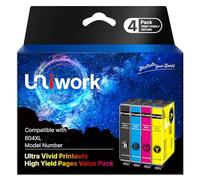 Uniwork 604XL Cartouches Multipack compatibles pour Epson 604 XL pour Epson Expression Home XP-2200 XP-4200 XP-3200 XP-2205 XP-3205 Workforce WF-2930 DWF WF-2910 DWF WF-2950 DWF (4-Pack)