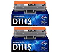 Uniwork Compatible Cartouche de Toner Remplacement pour Samsung MLT-D111S D111S MLT-D111L D111L pour Samsung Xpress M2070W M2070 M2070FW M2020W M2078W M2022W M2022 M2026 M2026W M2020 (Noir, 2-Pack)