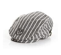 Uniyoung Casquette Newsboy pour bébé garçon Printemps Été Automne Baker Boy Casquette Vintage à Chevrons 6-18 Mois, Gris, 6-18 Mois