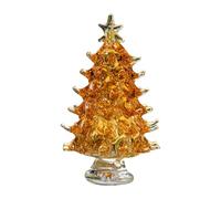 Unj222 Décoration de Noël en cristal pour festival, décoration de fête à la maison (doré, 6,6 x 4,2 cm)