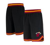 Unk NBA Ultra Game Short de Basket pour Homme GSM3547F avec Logo de l'équipe de la NBA tissé en polymaille, Noir, Taille M