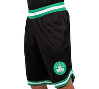 Unk NBA Ultra Game Short de Basket pour Homme GSM3547F avec Logo de l'équipe de la NBA tissé en polymaille, Noir, Taille S