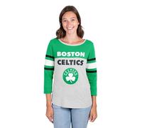 UNK Ultra Game Femme Assist NBA Raglan Top Chemise à Manches Longues, Brooklyn Nets, Femme, FLL1479F-BC-Small, Gris chiné, Petit