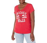 UNK Ultra Game Femme S/S Co-Ed NBA Coupe décontractée col en V à Manches Courtes pour Homme, Femme, Co-Ed Top, Red