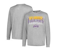 UNK Ultra Game pour Homme Supreme NBA L/S Tee, Homme, GLM1861F-LL-2XLarge, Gris chiné, XX-Large