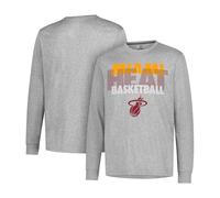 UNK Ultra Game pour Homme Supreme NBA L/S Tee, Homme, GLM1861F-MH-XLarge, Gris chiné, x-Large