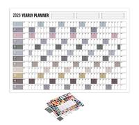 UNKCEST Calendrier Annuel 2026 Mural Grand Format Planificateur DIN (74.2 x 52.5 cm) - Le Planificateur Mural Idéal pour Booste votre Organisation Familiale, vos Études et votre Travail (#05)