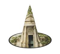 Unkhtt Bâtiment antique avec branche d'olivier romaine et imprimé grec, chapeau festif pour adultes, carnaval, fête, cosplay, casquette confortable pour couvre-chefs