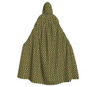 Unkhtt Cape à capuche confortable avec imprimé ananas jaune pour adulte, carnaval, cosplay, bal masqué, fête