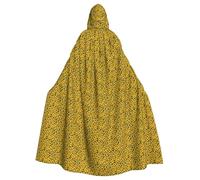 Unkhtt Cape à capuche confortable avec imprimé tournesol pour adulte, carnaval, cosplay, bal masqué, fête