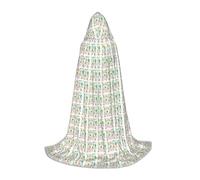 Unkhtt Cape à capuche confortable unisexe avec imprimé cactus succulent pour cosplay, festival, carnaval, magicien