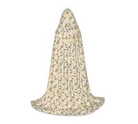 Unkhtt Cape à capuche confortable unisexe avec imprimé citrouille et hibou pour cosplay, festival, carnaval, magicien