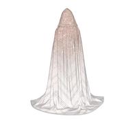 Unkhtt Cape à capuche confortable unisexe avec joli motif imprimé pailleté pour cosplay, festival, carnaval, magicien