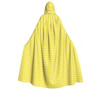 Unkhtt Cape à capuche pour adultes avec imprimé chips de pommes de terre de 190 cm, costume de carnaval, cosplay, festivals, célébrations en plein air