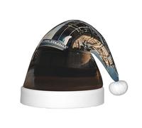 Unkhtt Chapeau de Noël historique Old Tower Bridge London imprimé pour enfants, chapeau de Noël, fête de Noël, Nouvel An, fêtes de fin d'année