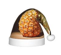 Unkhtt Chapeau de Noël pour enfants avec imprimé ananas - Chapeau de Noël d'hiver - Couvre-chef de Noël - Nouvel An