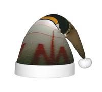 Unkhtt Chapeau de Noël pour enfants avec imprimé crosse de hockey - Chapeau d'hiver pour fête de Noël - Nouvel An